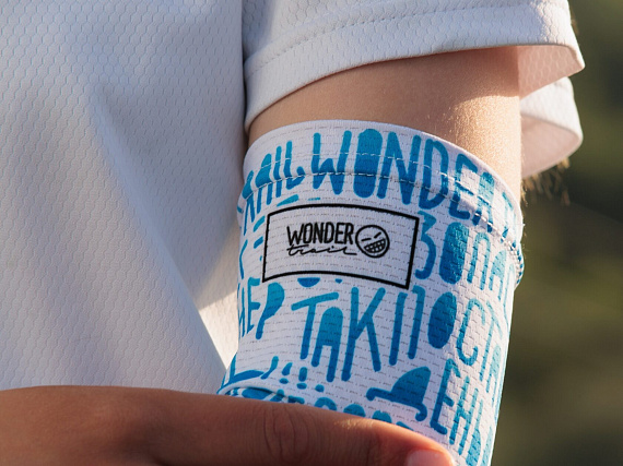 Рукава Wonder Trail HNDWHBL White/Blue - Фото 3 большая