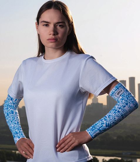 Рукава Wonder Trail HNDWHBL White/Blue - Фото 4 большая