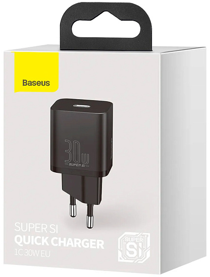 Зарядное устройство Baseus CCSUP-J01 Super Si Quick Charger Black - Фото 7 большая