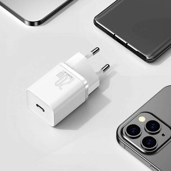 Зарядное устройство Baseus CCSUP-J02 Super Si Quick Charger White - Фото 2 большая