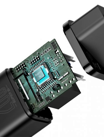 Зарядное устройство Baseus CCSUP-J02 Super Si Quick Charger White - Фото 4 большая