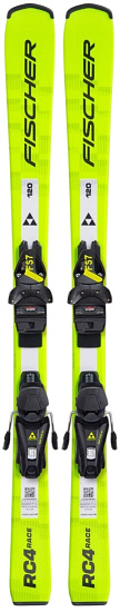 Горные лыжи детские Fischer Rc4 Race (130-150) с креплениями Fs 7 Ca Jrs - Фото 1 большая