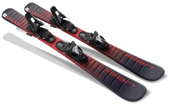 Горные лыжи детские Elan Maxx Red с креплениями EL 7.5 GW Junior - Фото 2 большая