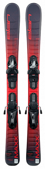 Горные лыжи детские Elan Maxx Red с креплениями EL 4.5 GW Junior - Фото 1 большая