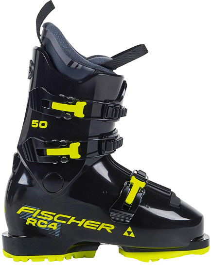 Горнолыжные ботинки детские Fischer Rc4 50 Jr Gw Black/Black - Фото 1 большая