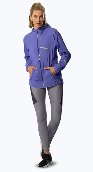 Куртка женская Mizuno Waterproof 20K Er Iris Bloom - Фото 4 большая