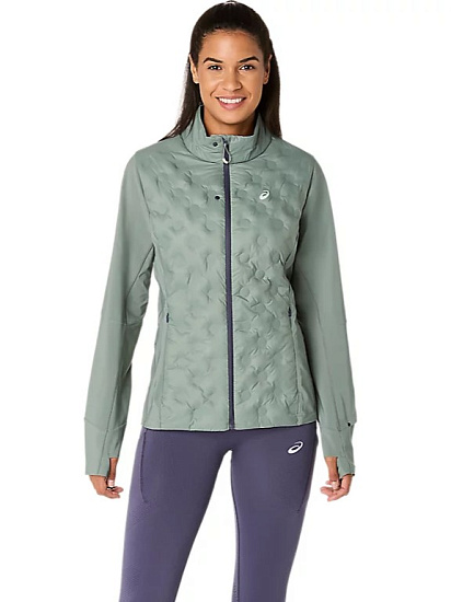 Куртка женская ASICS Road Winter Monument Blue/Indigo Fog - Фото 2 большая