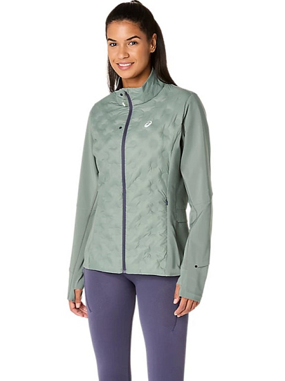 Куртка женская ASICS Road Winter Monument Blue/Indigo Fog - Фото 3 большая