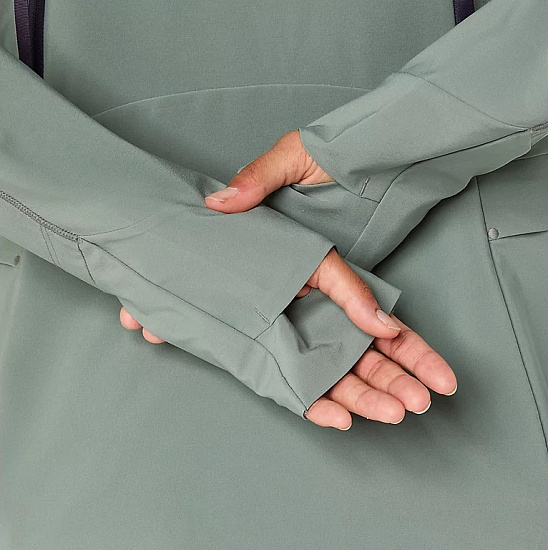 Куртка женская ASICS Road Winter Monument Blue/Indigo Fog - Фото 10 большая