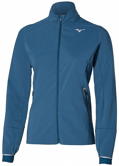 Куртка женская Mizuno Premium Warm Wing Teal - Фото 1 большая