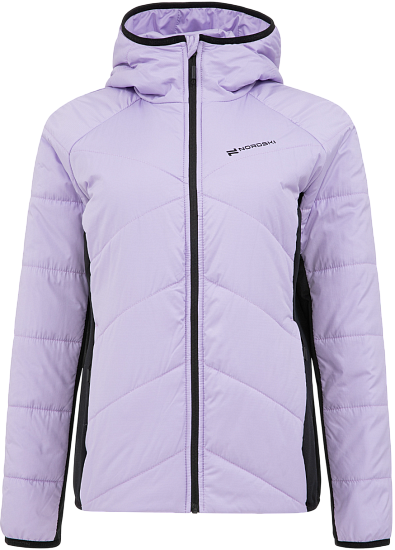 Куртка женская Nordski Hybrid Warm 2.0 Lavender/Black - Фото 1 большая