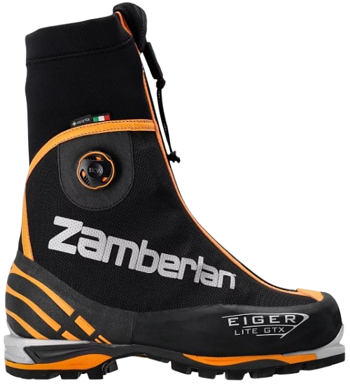 Ботинки мужские Zamberlan 3030 Eiger Lite Gtx RR Boa Black/Orange - Фото 1 большая