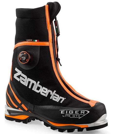 Ботинки мужские Zamberlan 3030 Eiger Lite Gtx RR Boa Black/Orange - Фото 2 большая