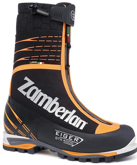 Ботинки мужские Zamberlan 4000 Eiger Evo Gtx RR Black/Orange - Фото 1 большая