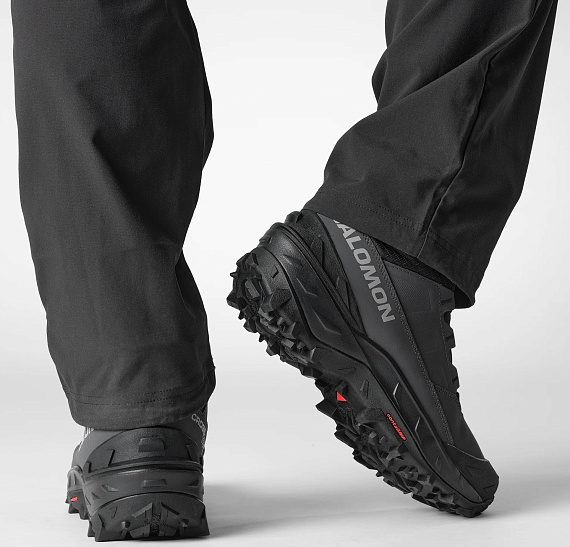 Ботинки мужские Salomon Crosstrak Powder WP Asphalt/Black/Sharkskin - Фото 2 большая