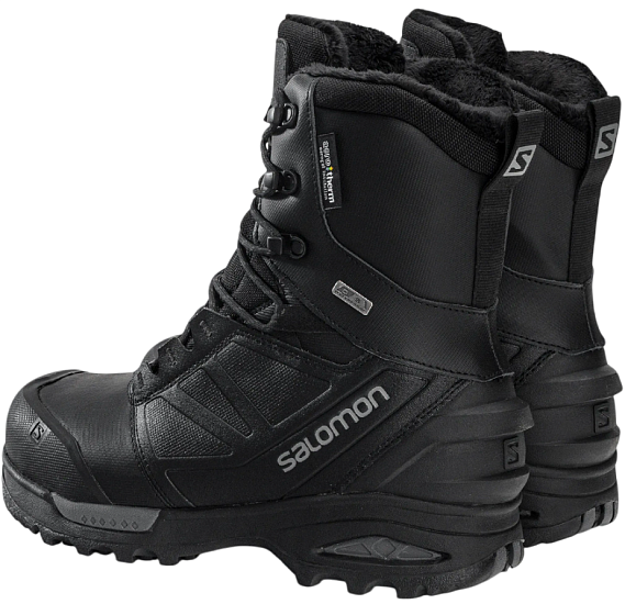 Ботинки мужские Salomon Toundra Pro CSWP Black/Black/Magnet - Фото 9 большая