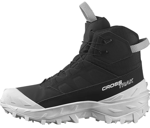 Ботинки мужские Salomon Crosstrak Powder WP Black/Black/White - Фото 5 большая