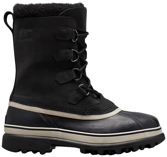 Ботинки мужские Sorel Caribou Black/Dark Stone - Фото 1 большая