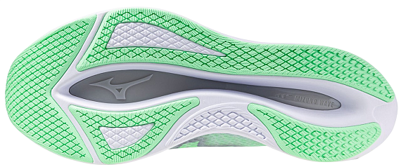 Кроссовки мужские Mizuno Wave Rebellion Flash 2 NeoMint/VintageIndigo/HintMint - Фото 5 большая