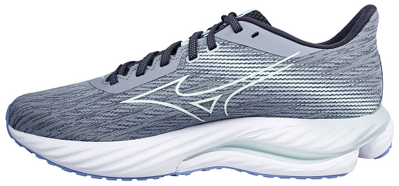 Кроссовки мужские Mizuno Wave Inspire 21 Tradewinds/NeoMint/FrontierBlu - Фото 2 большая