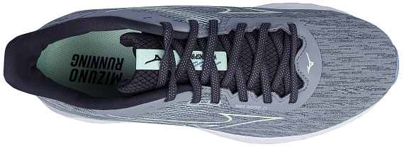 Кроссовки мужские Mizuno Wave Inspire 21 Tradewinds/NeoMint/FrontierBlu - Фото 5 большая