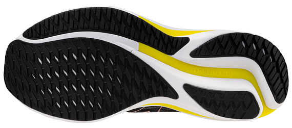 Кроссовки мужские Mizuno Wave Rider 28 Black/White/Evening Primrose - Фото 3 большая