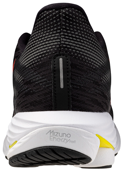 Кроссовки мужские Mizuno Wave Rider 28 Black/White/Evening Primrose - Фото 6 большая