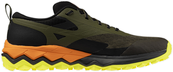 Кроссовки мужские Mizuno Wave Ibuki 5 Grape Leaf/Exotic Orange/Lemon - Фото 3 большая