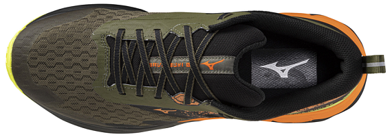 Кроссовки мужские Mizuno Wave Ibuki 5 Grape Leaf/Exotic Orange/Lemon - Фото 4 большая