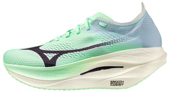 Кроссовки Mizuno Wave Rebellion Pro 3 Neo Mint/Black/Hint of mint - Фото 4 большая