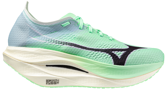 Кроссовки Mizuno Wave Rebellion Pro 3 Neo Mint/Black/Hint of mint - Фото 1 большая