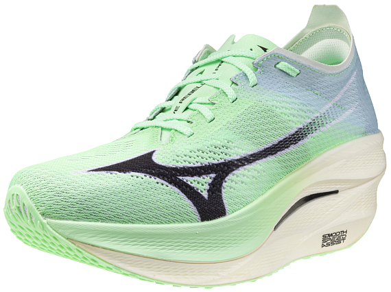 Кроссовки Mizuno Wave Rebellion Pro 3 Neo Mint/Black/Hint of mint - Фото 9 большая