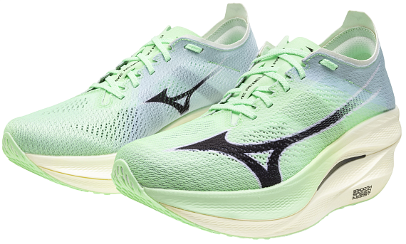 Кроссовки Mizuno Wave Rebellion Pro 3 Neo Mint/Black/Hint of mint - Фото 10 большая