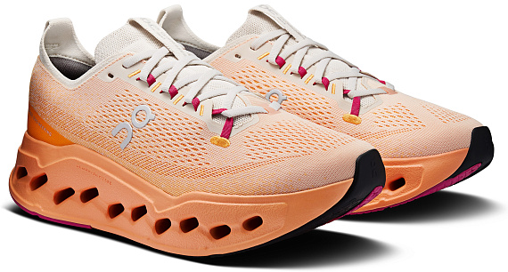 Кроссовки мужские On Cloudsurfer Max Pearl/Tangerine - Фото 6 большая