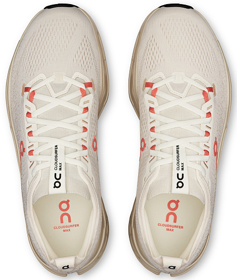 Кроссовки мужские On Cloudsurfer Max Ivory/Salmon - Фото 2 большая