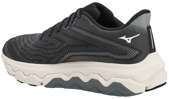 Кроссовки мужские Mizuno Wave Horizon 8 Black/White/Nimbus Cloud - Фото 6 большая