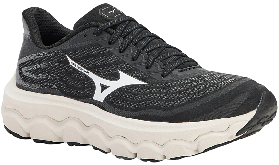 Кроссовки мужские Mizuno Wave Horizon 8 Black/White/Nimbus Cloud - Фото 7 большая