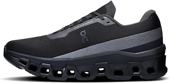 Кроссовки мужские On Cloudmonster 2 Black/Black - Фото 4 большая