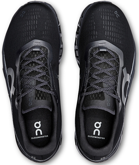 Кроссовки мужские On Cloudmonster 2 Black/Black - Фото 6 большая
