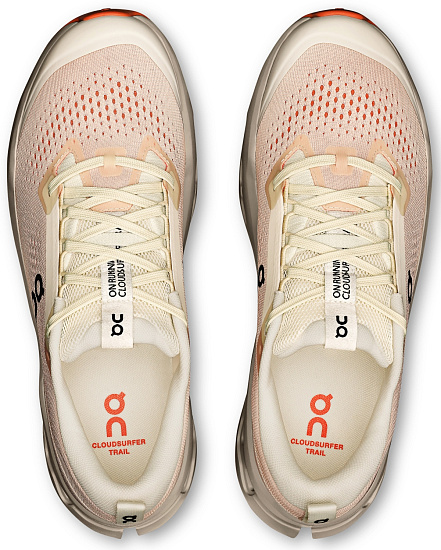 Кроссовки мужские On Cloudsurfer Trail 2 Ivory/Ghost - Фото 2 большая