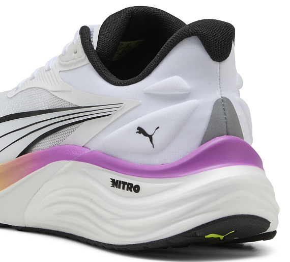 Кроссовки мужские Puma Electrify Nitro 4 White/Pure Magenta/Yellow Alert - Фото 3 большая