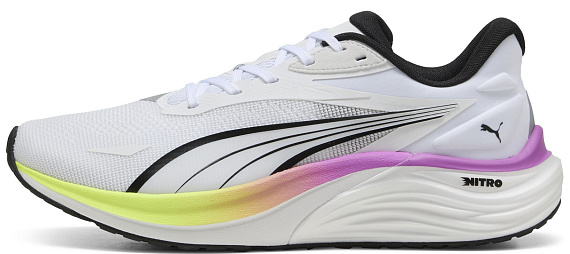 Кроссовки мужские Puma Electrify Nitro 4 White/Pure Magenta/Yellow Alert - Фото 4 большая
