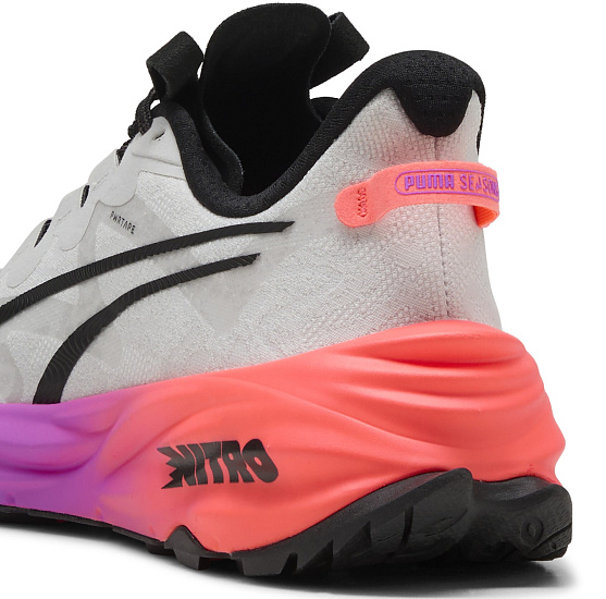 Кроссовки мужские Puma Fast-Trac Nitro 3 Feather Gray/Glowing Red/Pure Magenta - Фото 3 большая