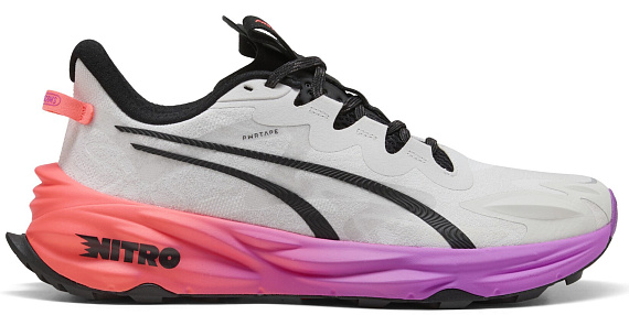Кроссовки мужские Puma Fast-Trac Nitro 3 Feather Gray/Glowing Red/Pure Magenta - Фото 1 большая