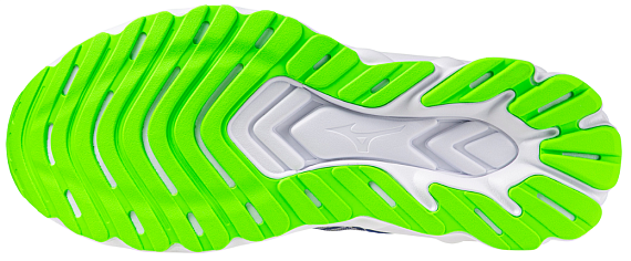 Кроссовки мужские Mizuno Wave Skyrise 6 Reflex Blue C/White/Blue Pace - Фото 5 большая