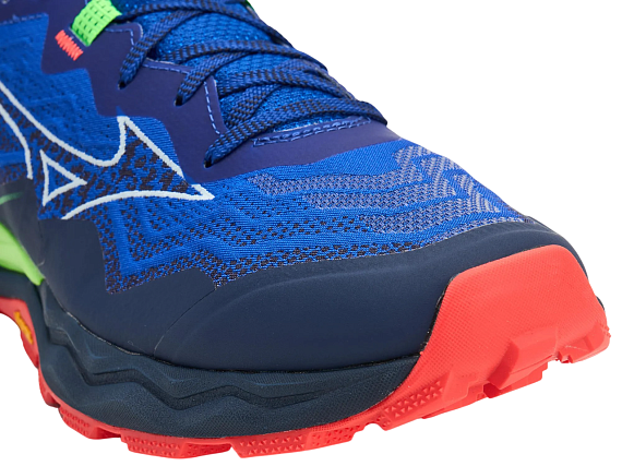 Кроссовки мужские Mizuno Wave Daichi 9 Reflex Blue C/White/Green Geck - Фото 2 большая