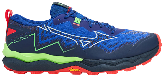 Кроссовки мужские Mizuno Wave Daichi 9 Reflex Blue C/White/Green Geck - Фото 1 большая