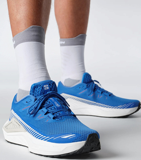 Кроссовки мужские Salomon Drx Defy Grvl French Blue/White/Chert - Фото 7 большая