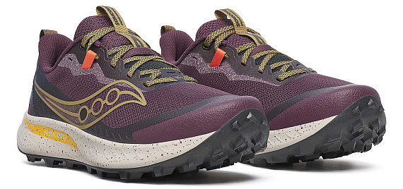 Кроссовки мужские Saucony Peregrine 15 Wine/Kodiak - Фото 2 большая