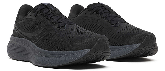 Кроссовки мужские Saucony Ride 18 Black/Shadow - Фото 2 большая